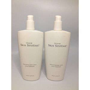 New LELEUR 2pc LOT SKIN SYSTEME MOISTURIZING BODY LOTION 20oz 590ml EACH